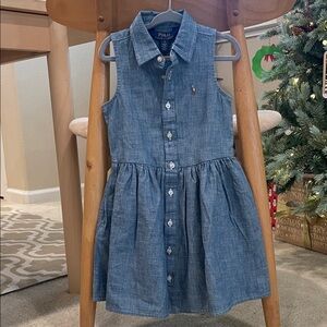 Polo by Ralph Lauren Kids Sleeveless Denim Dress 3Y